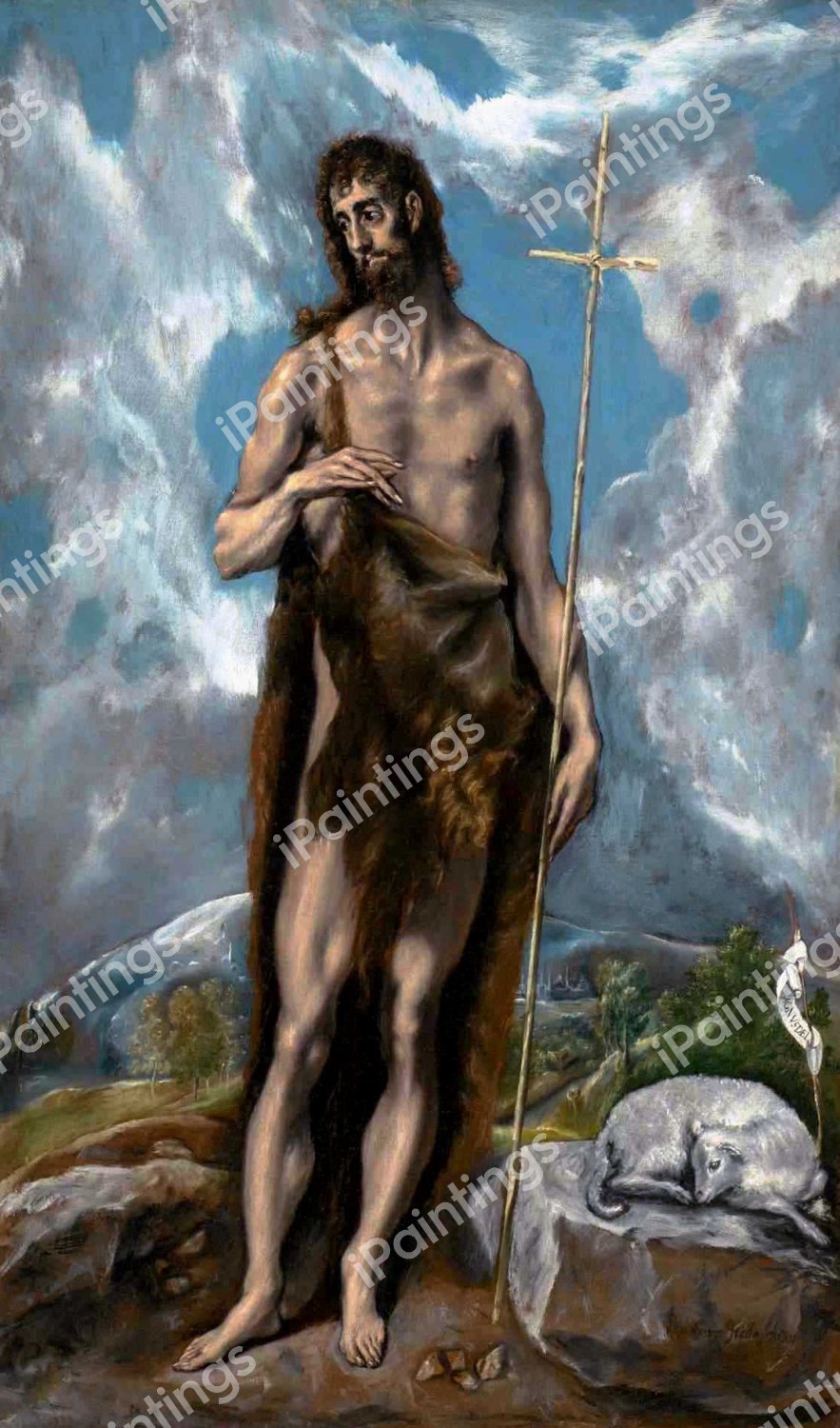 Saint John the Baptist. The painting by El Greco