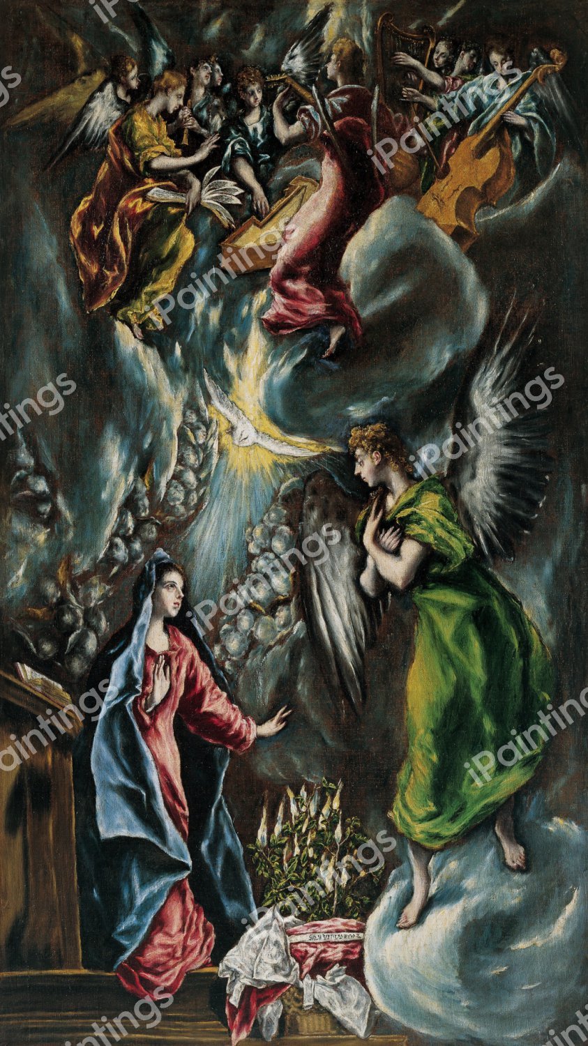 The Annunciation 1. The painting by El Greco