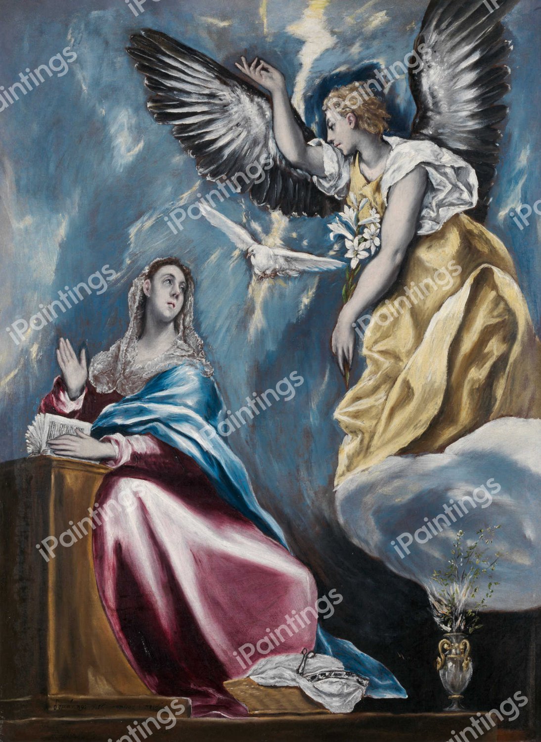 The Annunciation 2. The painting by El Greco