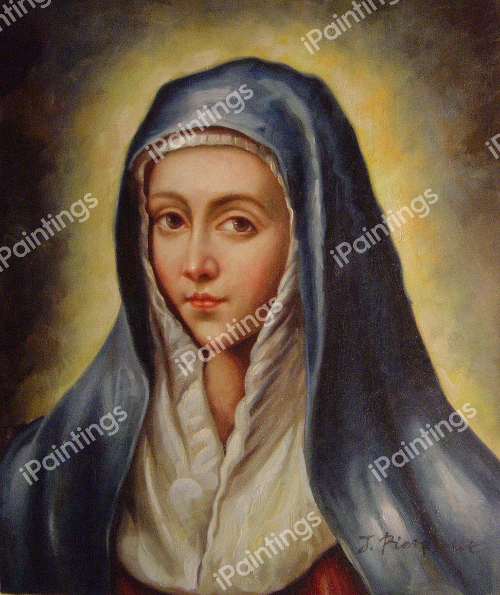 The Virgin Mary. The painting by El Greco