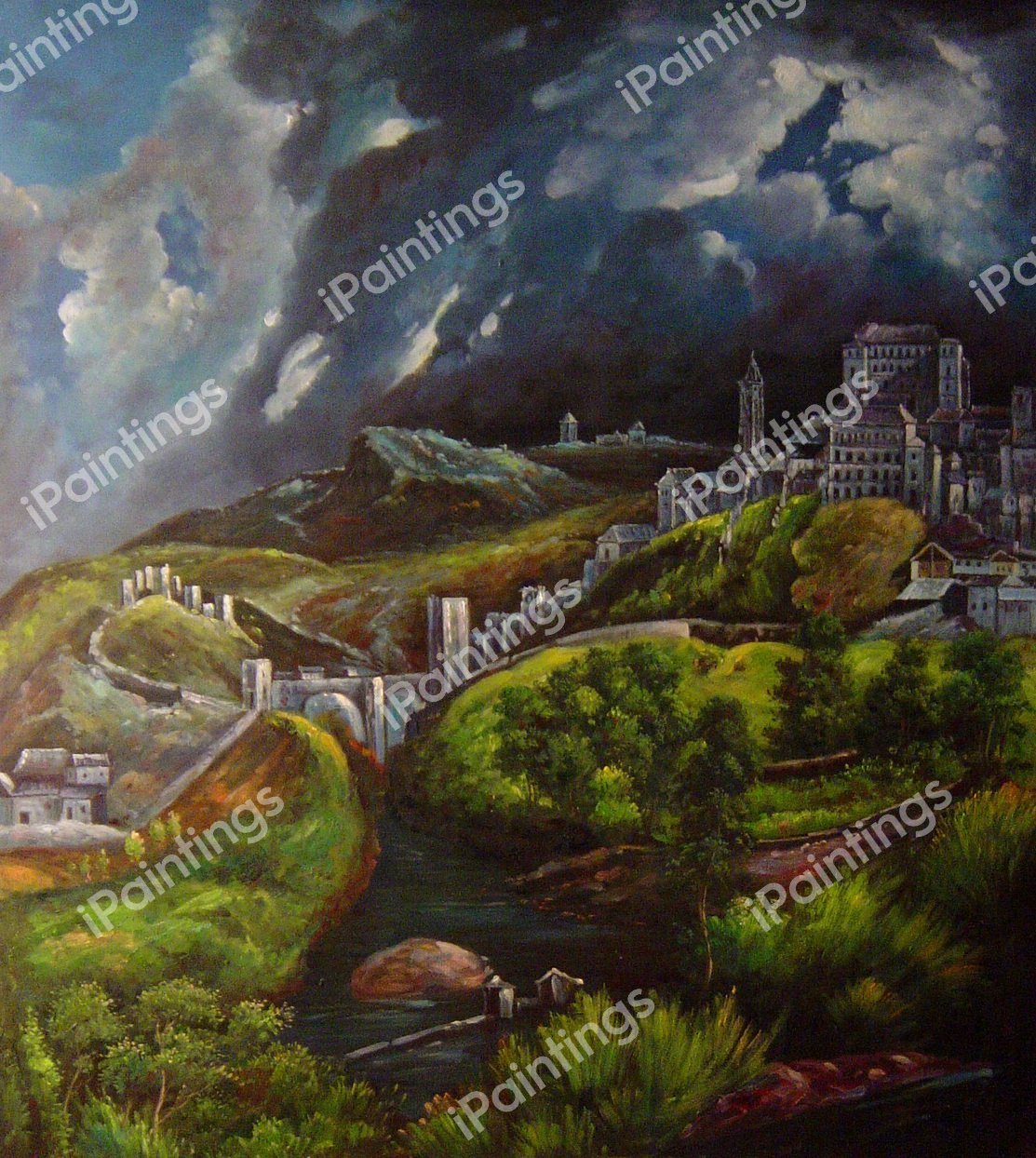View Of Toledo. The painting by El Greco