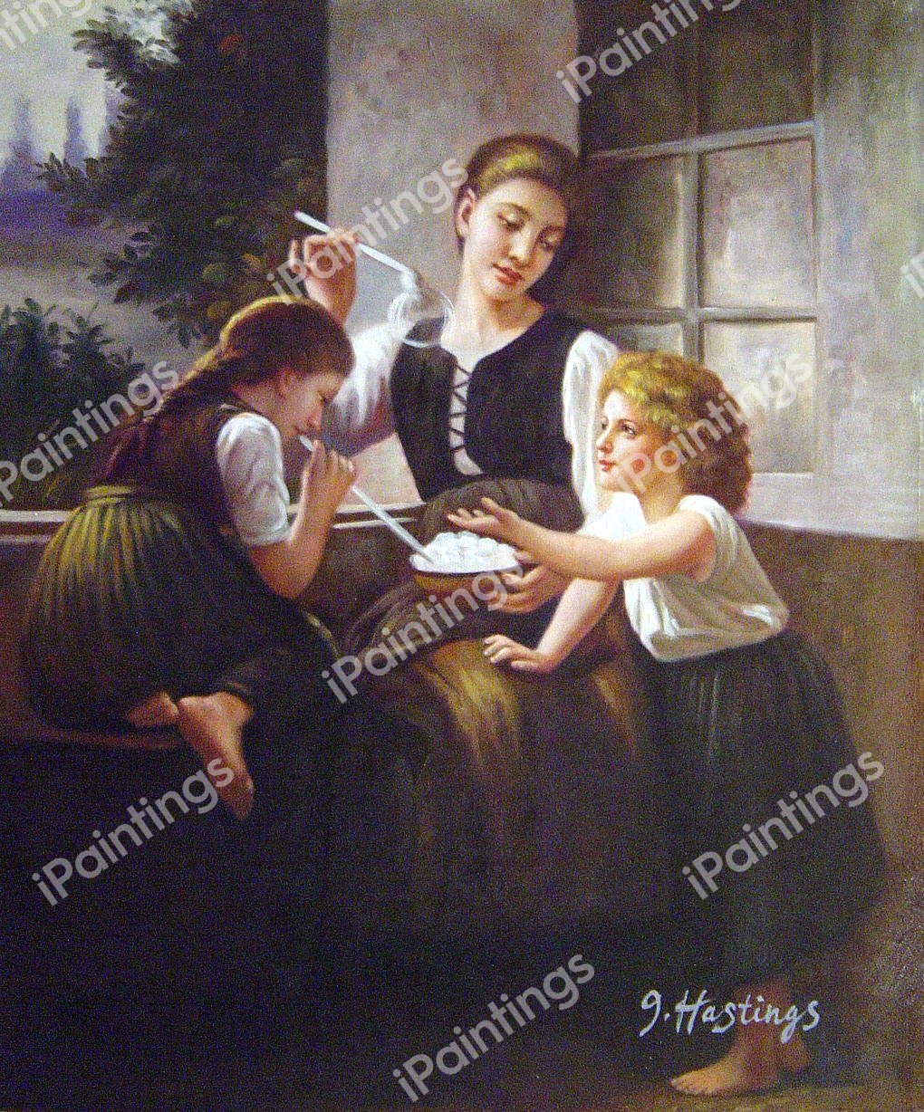 Bubbles. The painting by Elizabeth Jane Gardner Bouguereau