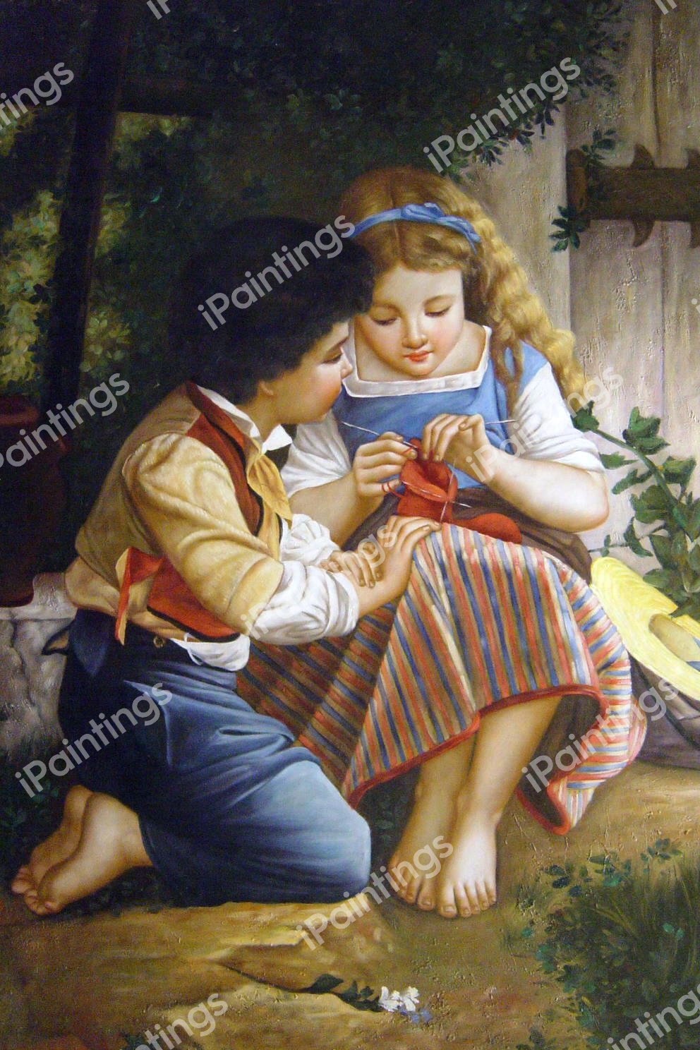 A Special Moment. The painting by Emile Munier