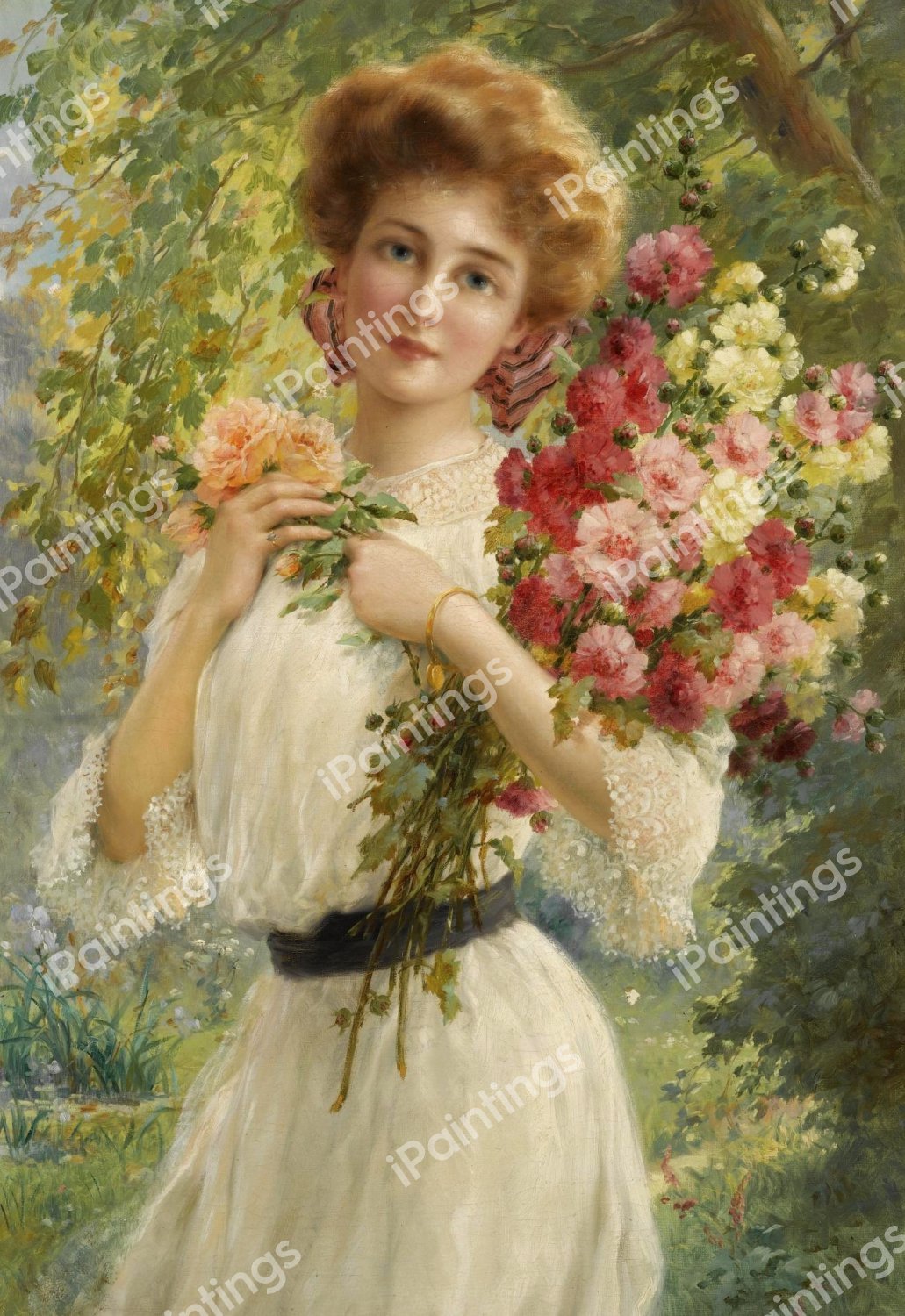 Belle d'Ete. The painting by Emile Vernon