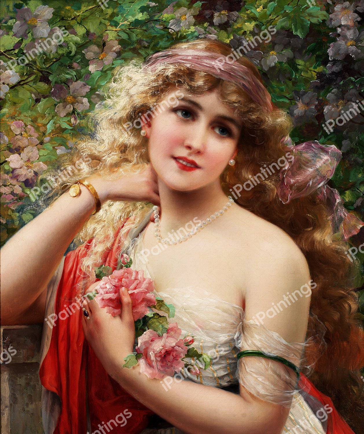 Spring. The painting by Emile Vernon