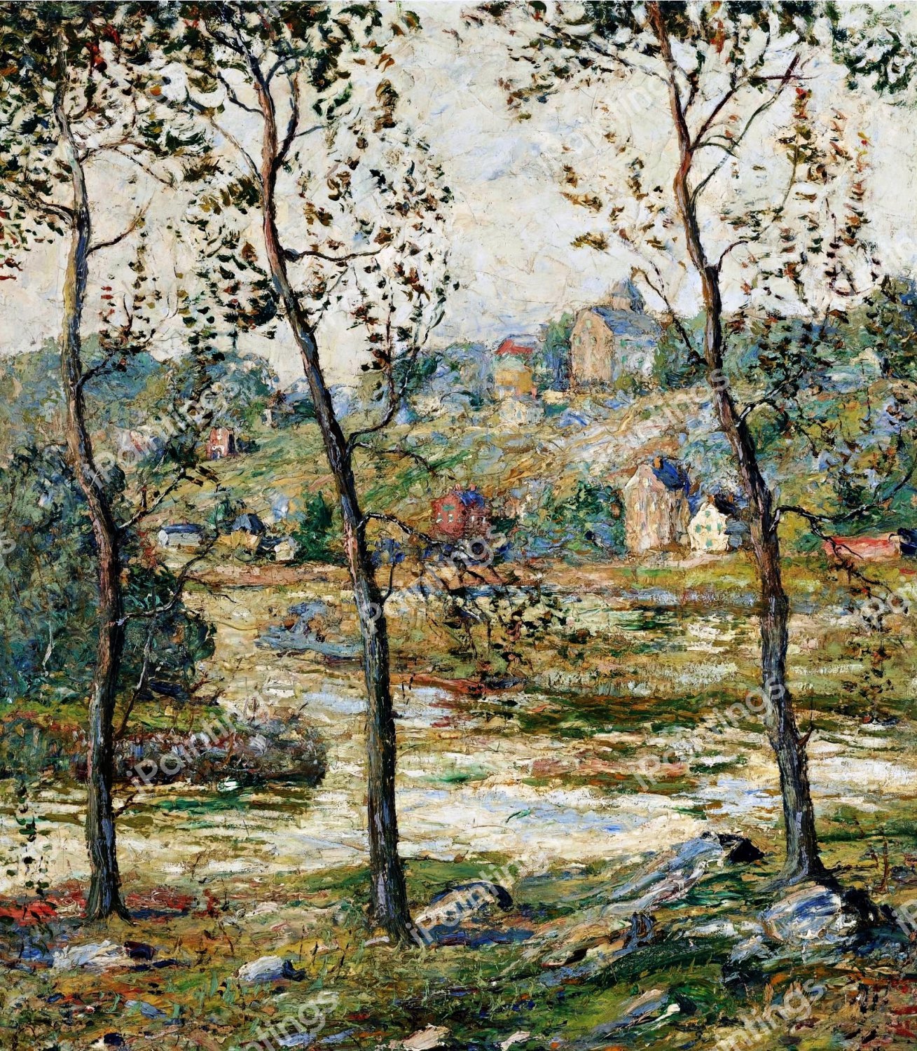 End of Winter. The painting by Ernest Lawson