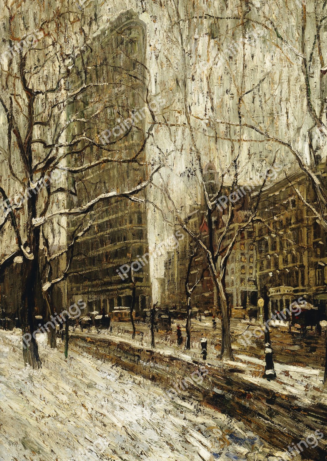 Flatiron Building, New York. The painting by Ernest Lawson