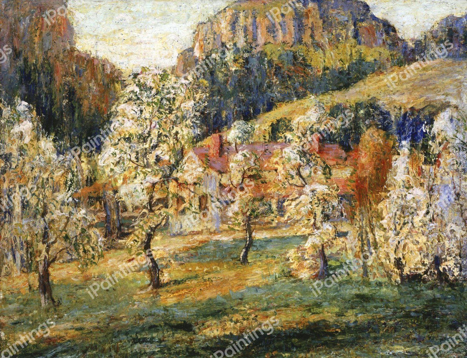 May in the Mountains. The painting by Ernest Lawson