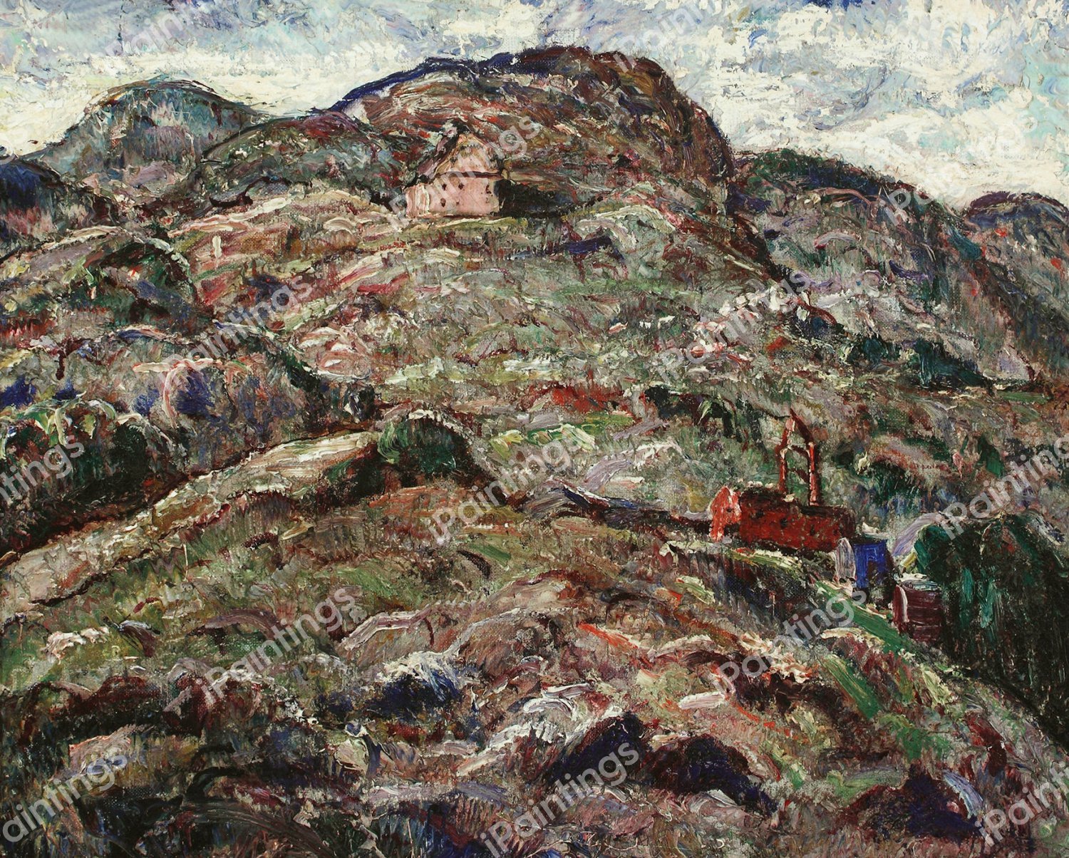 The Abandoned Gold Mine. The painting by Ernest Lawson