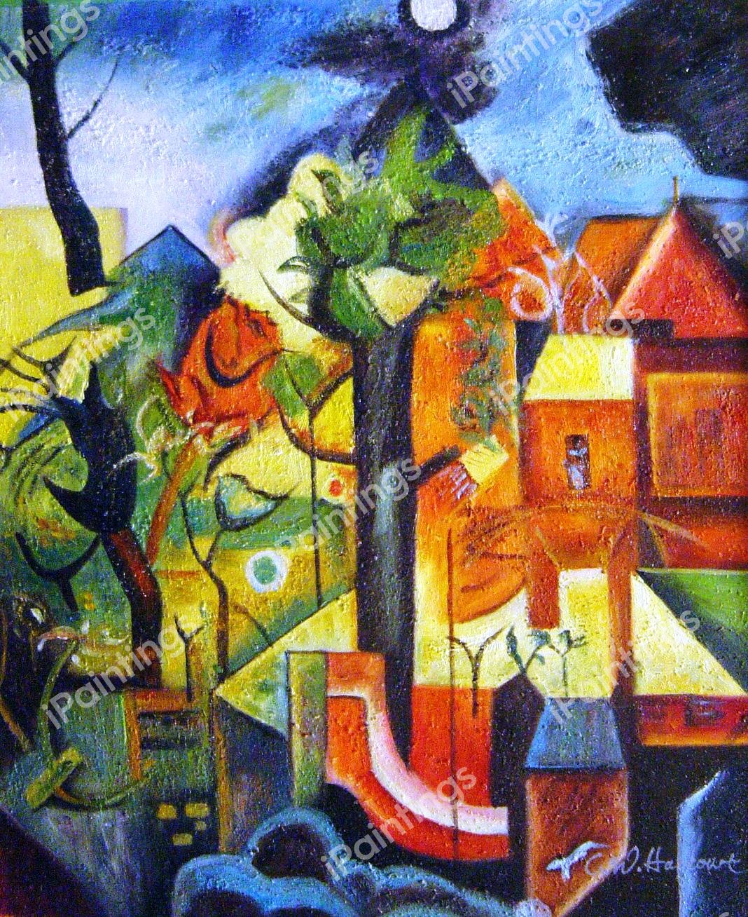 Spring. The painting by Ernst Ludwig Kirchner