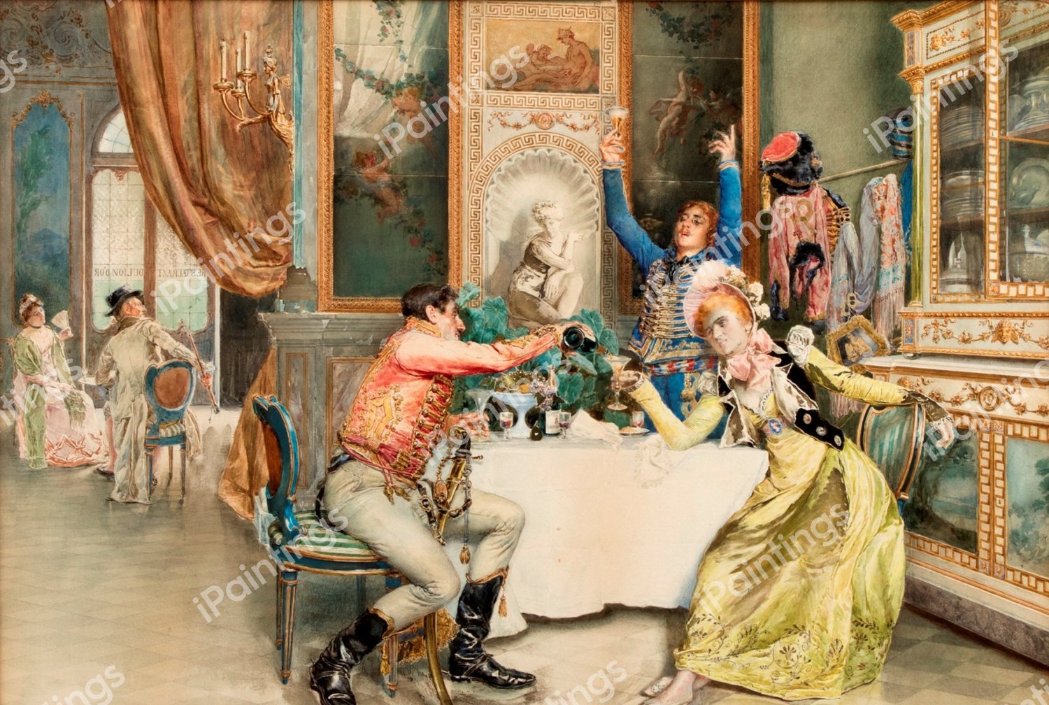 The Return of the Soldier. The painting by Ettore  Simonetti