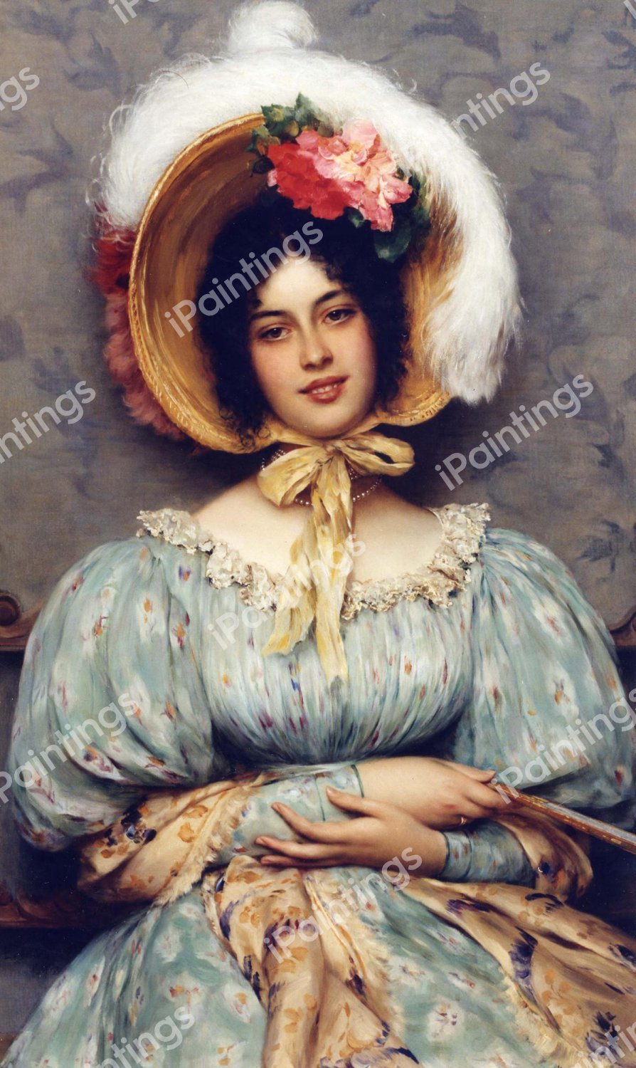 At the Opera, 1899. The painting by Eugene De Blaas