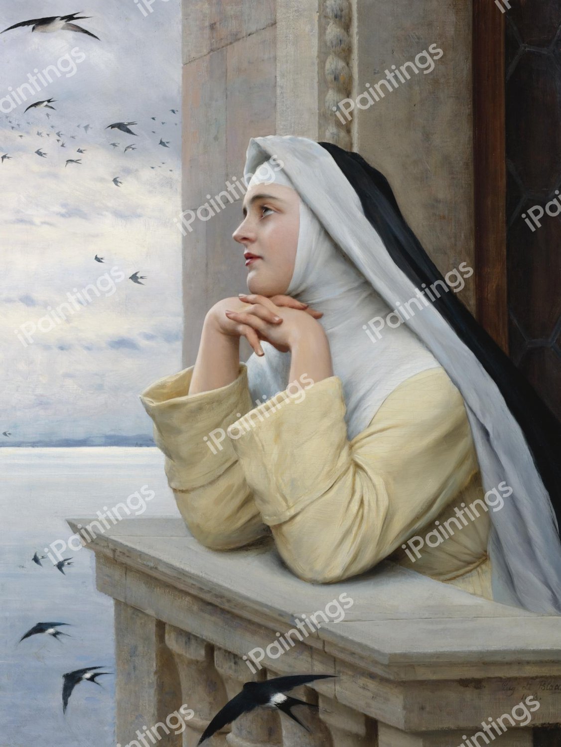Gazing at God's Creatures, 1913. The painting by Eugene De Blaas