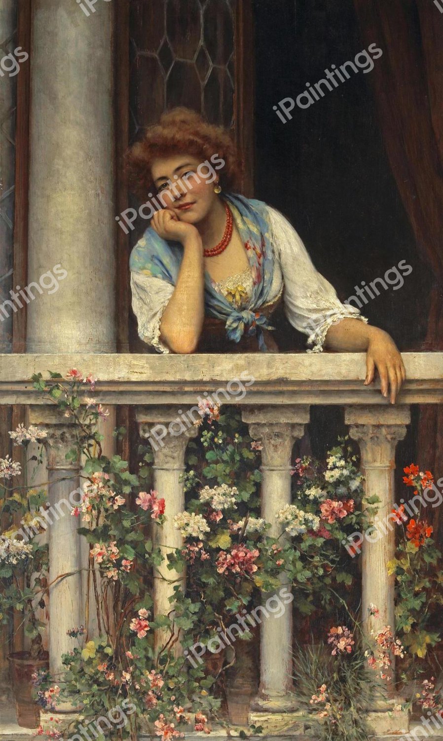 Lovelorn, 1911. The painting by Eugene De Blaas