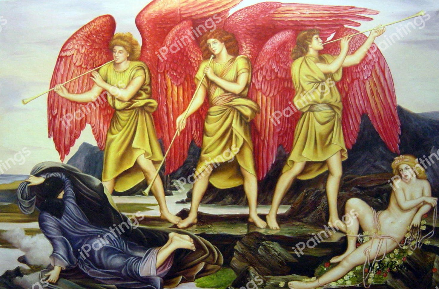 Dawn. The painting by Evelyn De Morgan