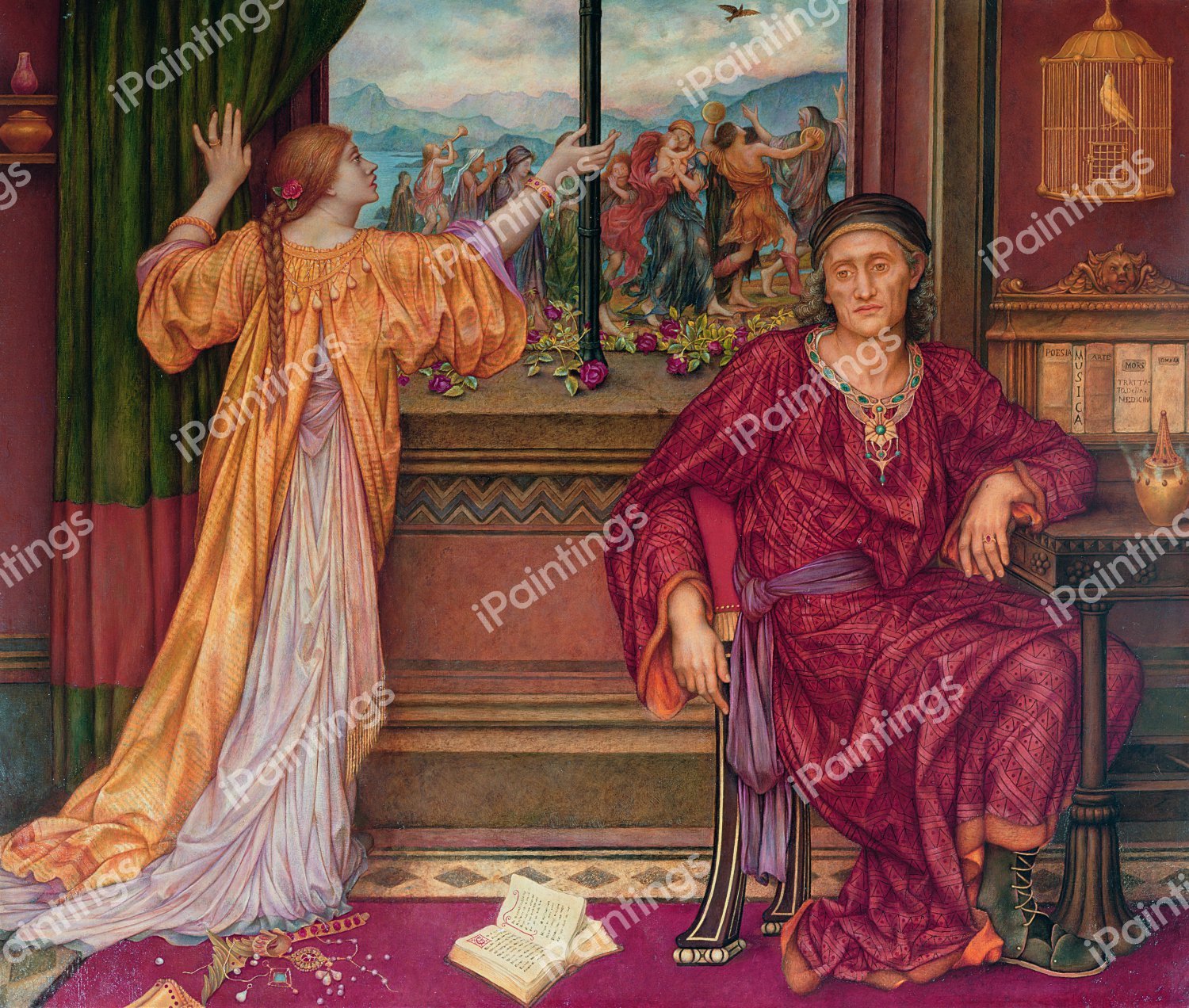 The Gilded Cage 2. The painting by Evelyn De Morgan