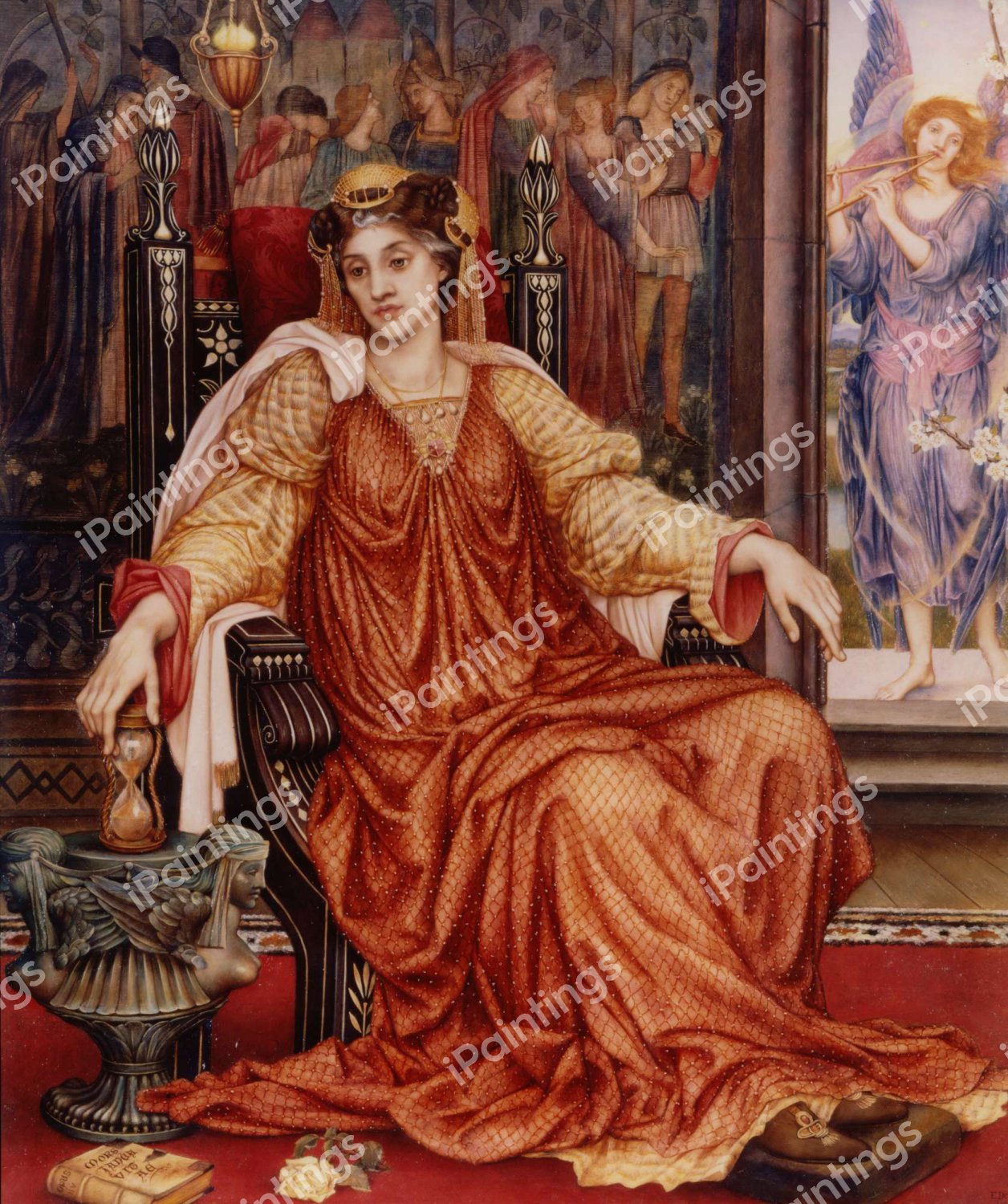 The Hour Glass. The painting by Evelyn De Morgan