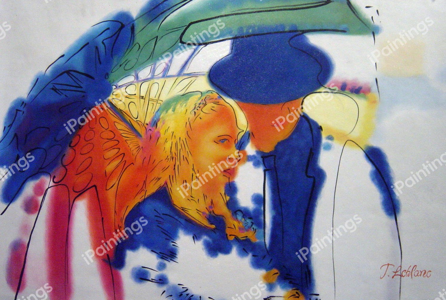 Fashionable Couple. The painting by Our Originals