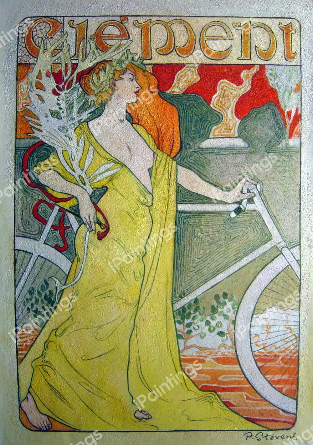 Cycles Clement. The painting by Ferdinand Mifliez (Misti)