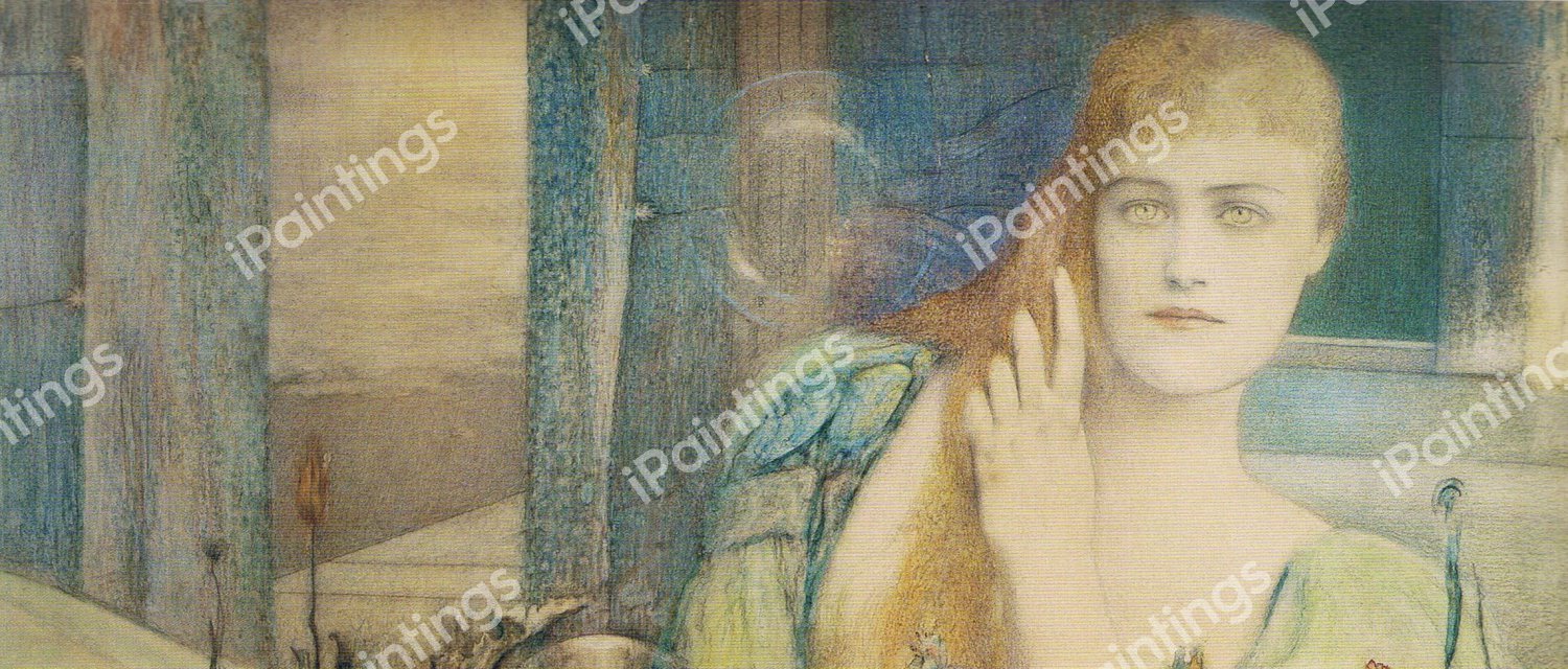 Beside the Sea. The painting by Fernand Khnopff