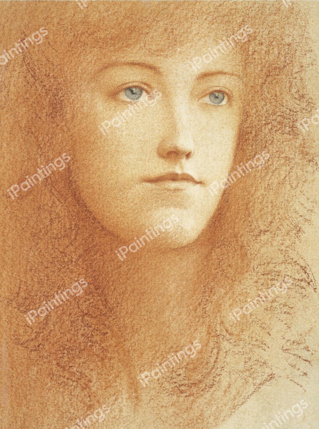 An Etude Anglaise. The painting by Fernand Khnopff