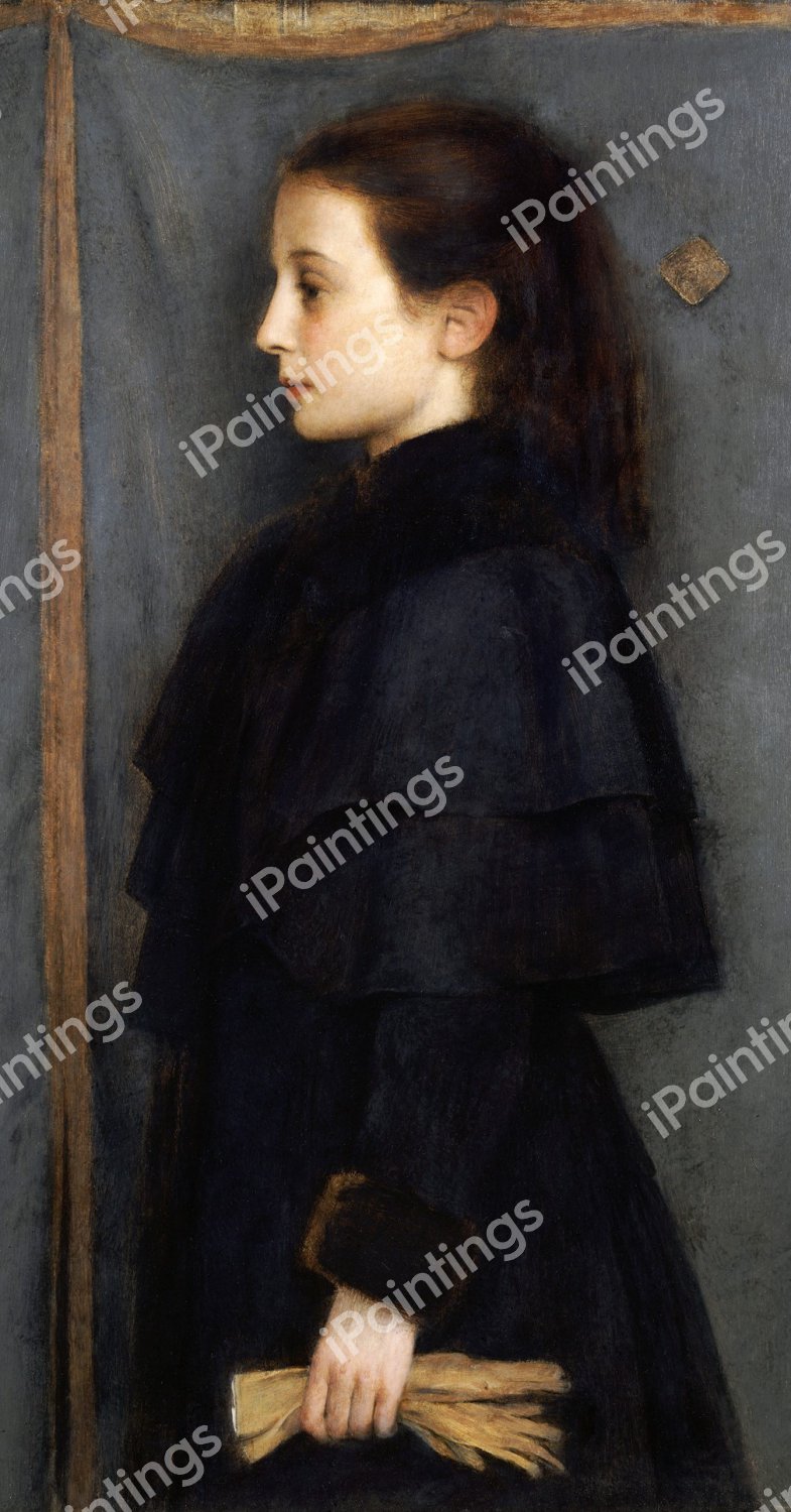 Portrait of Jeanne De Bauer. The painting by Fernand Khnopff