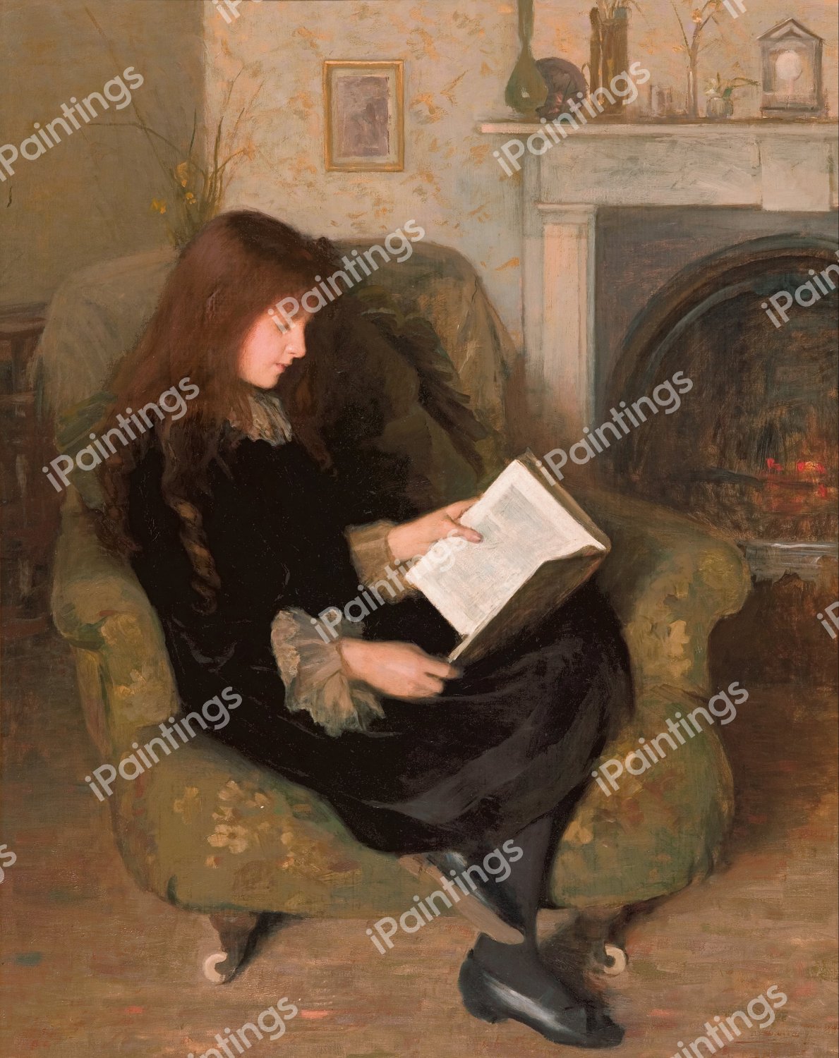 Inseparables, 1900. The painting by Florence Fuller