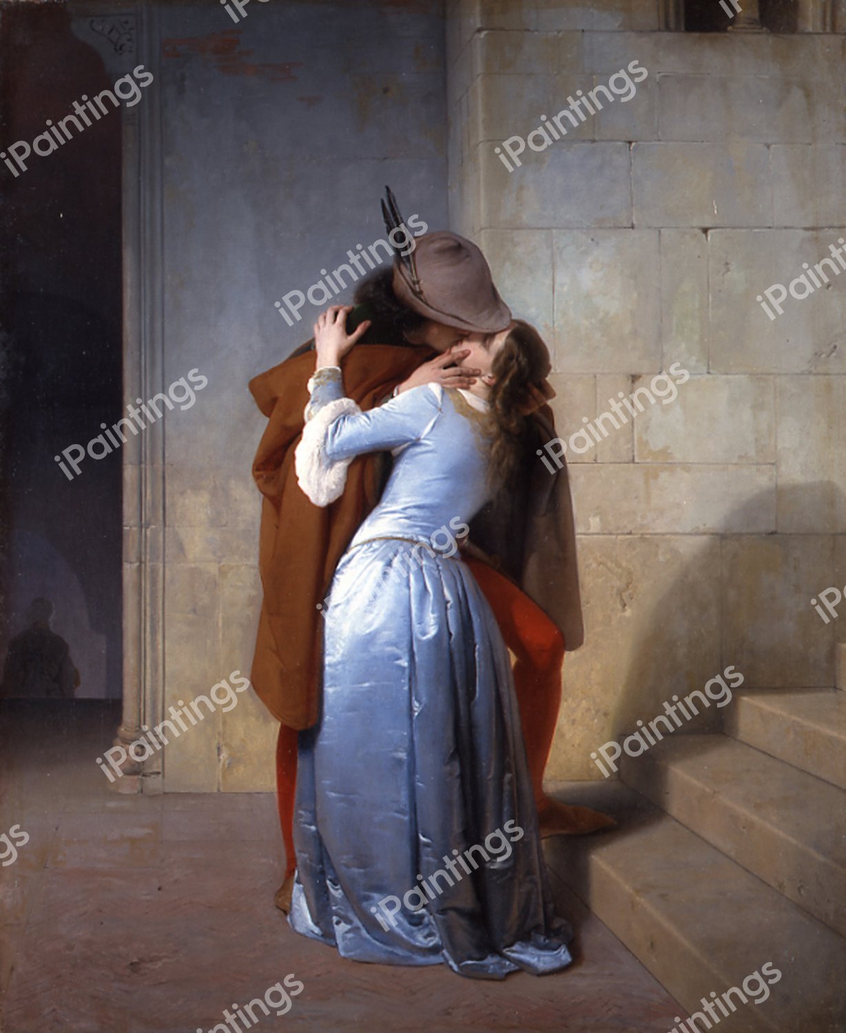 The Kiss. The painting by Francesco Hayez