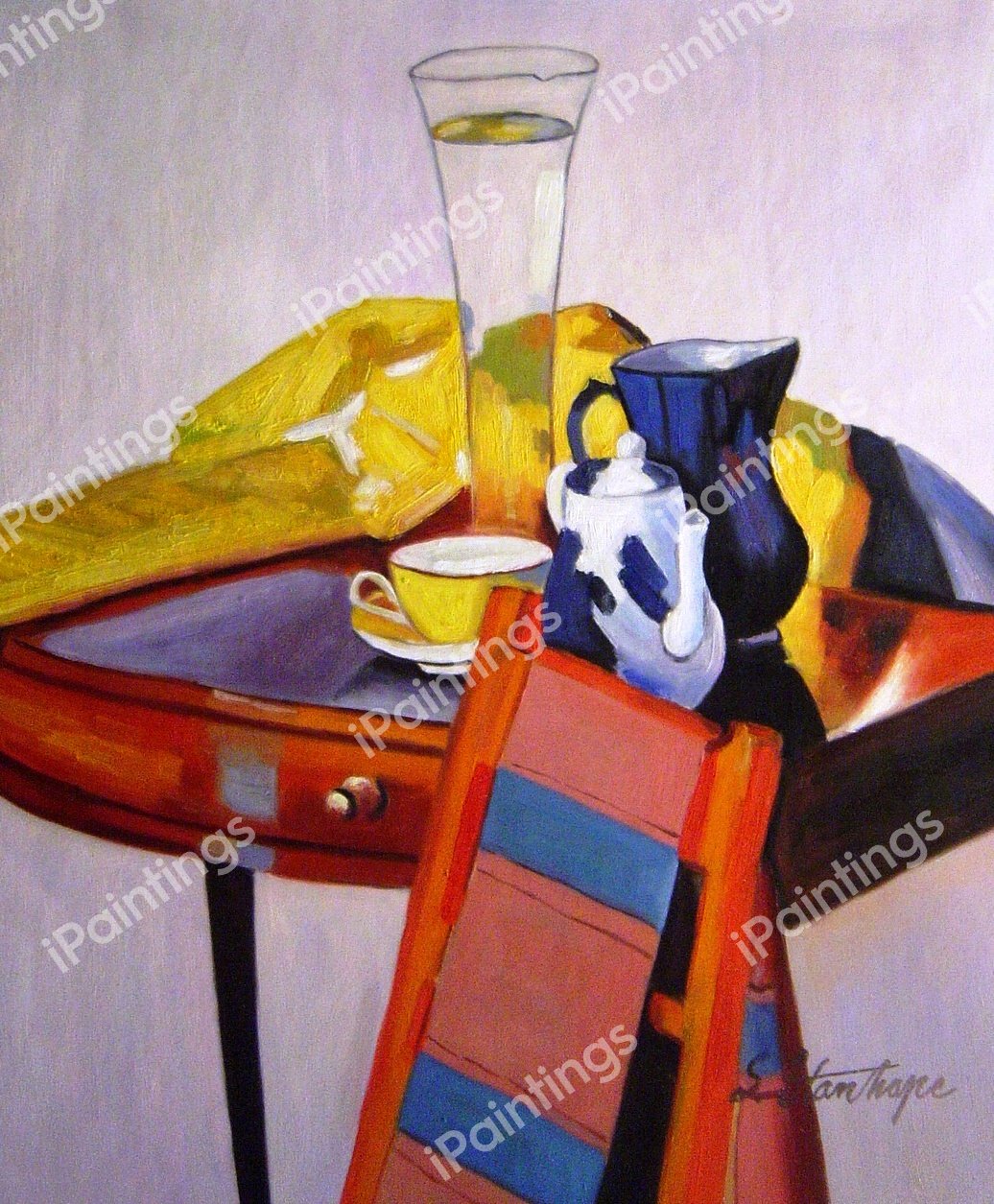 The Vase Of Water. The painting by Francis Campbell Boileau Cadell