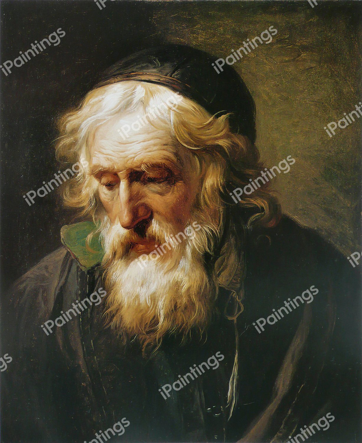 The Greek Priest. The painting by Francois-Andre Vincent
