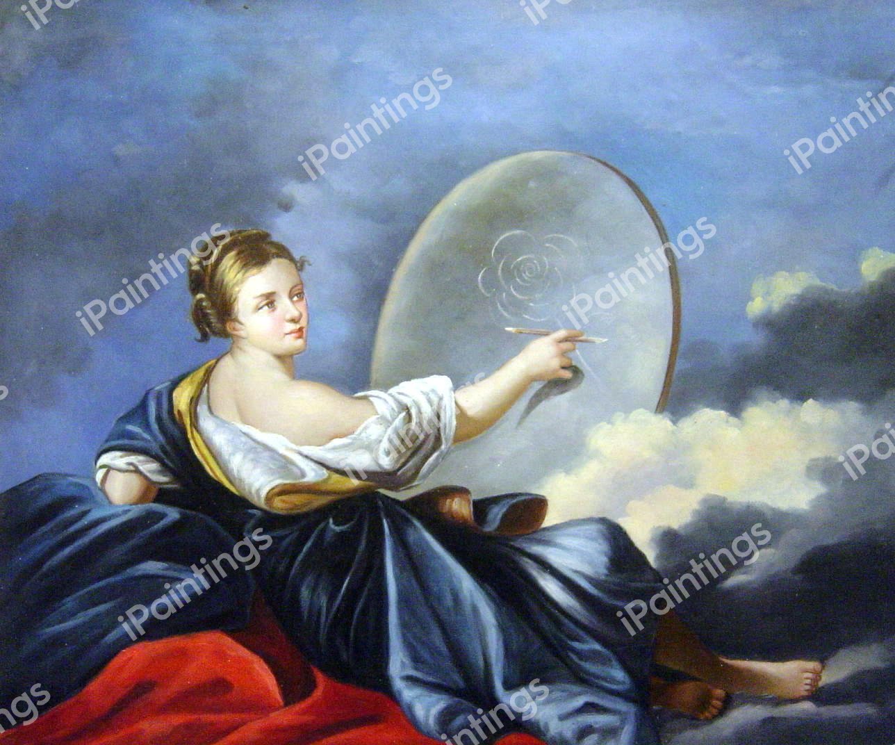 Allegory Of Painting. The painting by Francois Boucher