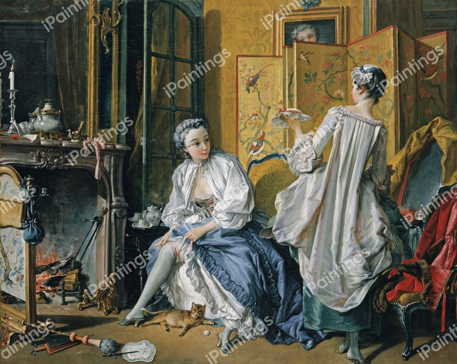 La Toilette. The painting by Francois Boucher