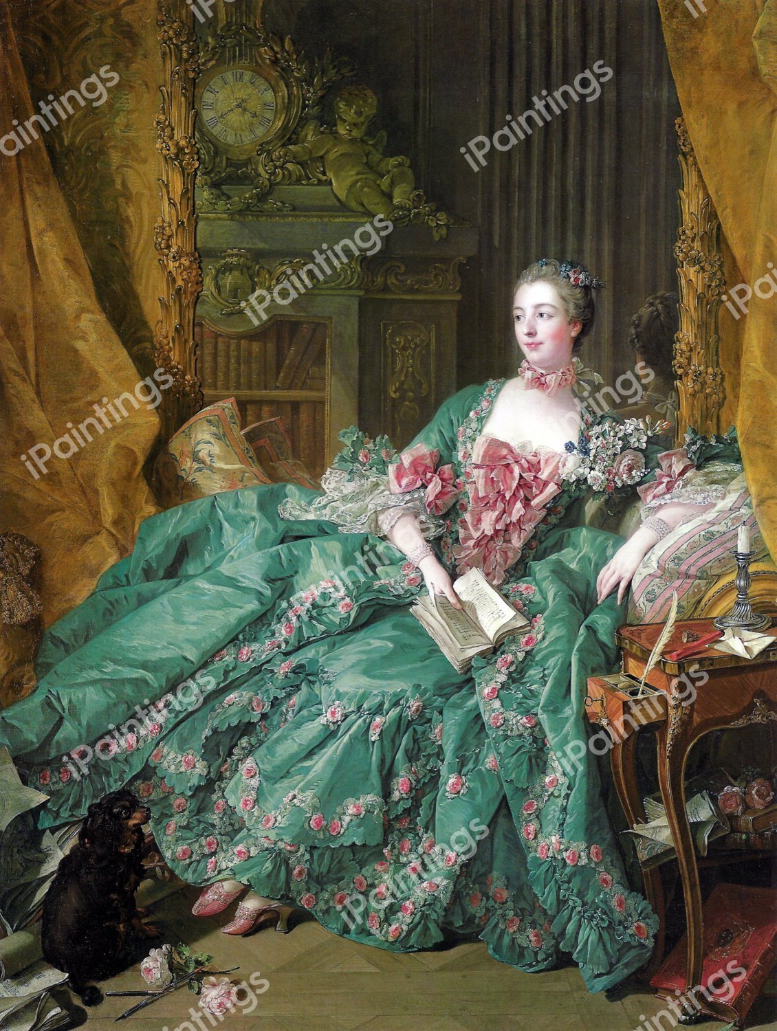 Madame de Pompadour 1. The painting by Francois Boucher