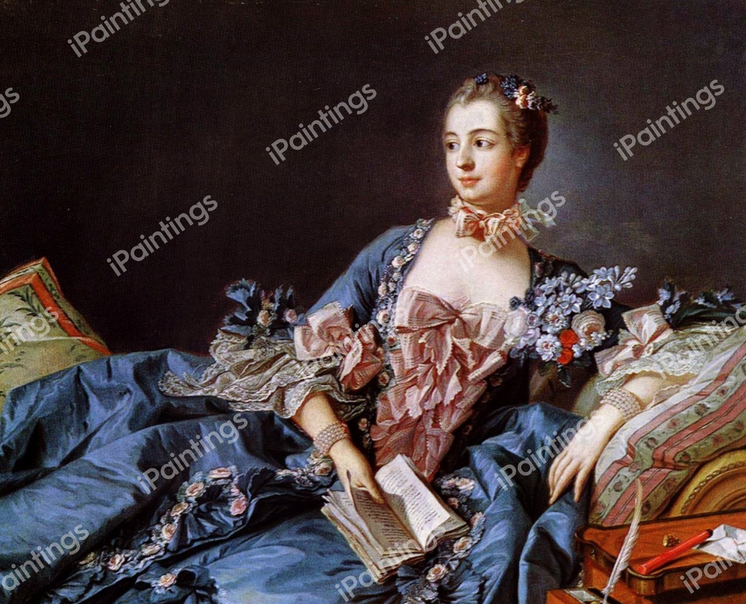 Madame de Pompadour 2. The painting by Francois Boucher