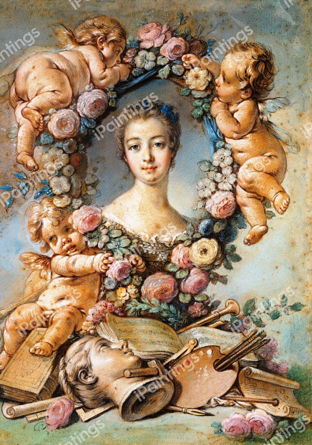 Madame de Pompadour 3. The painting by Francois Boucher