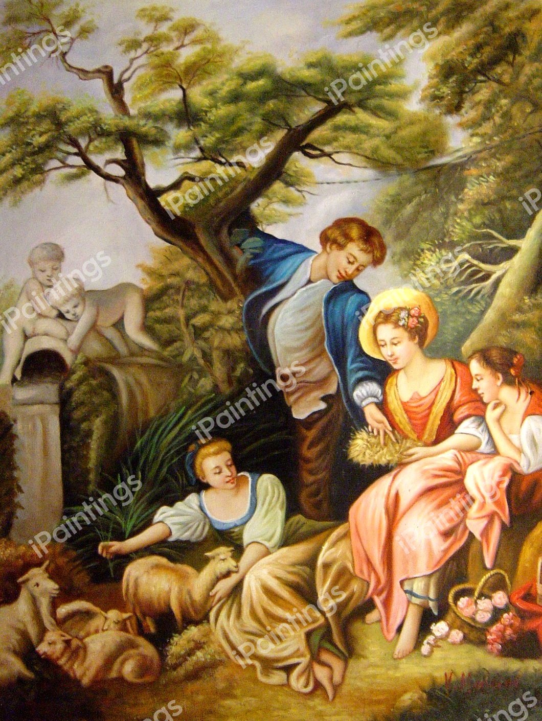 The Nest II. The painting by Francois Boucher