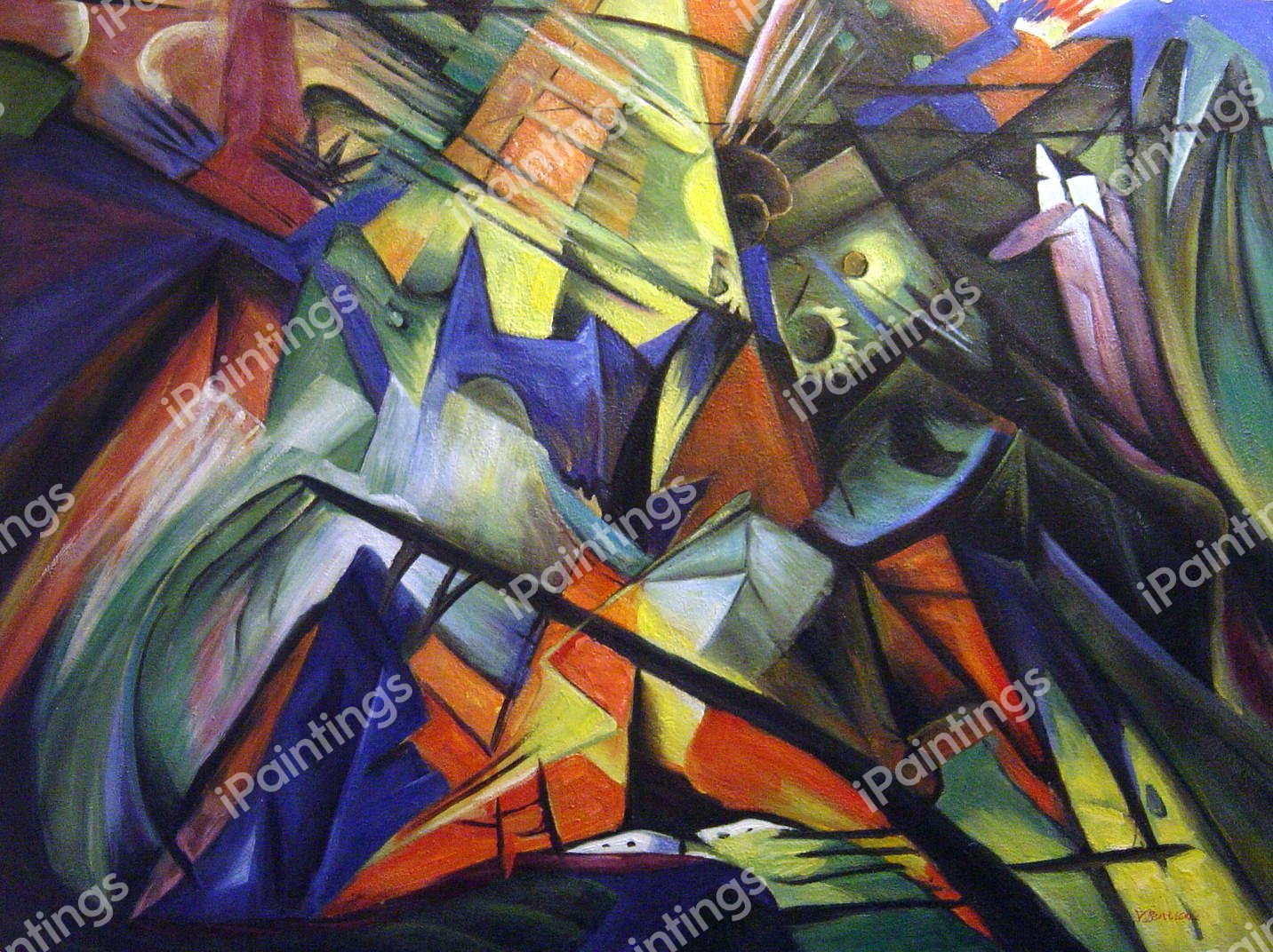 A Tyrol. The painting by Franz Marc