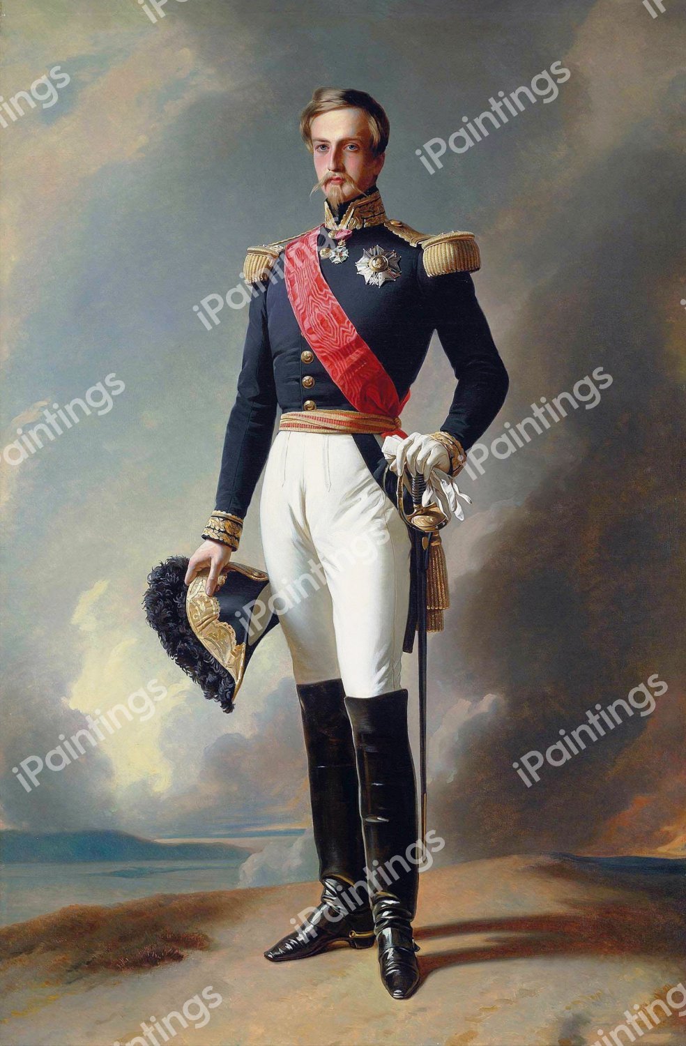 Henri d'Orleans, Duc D'Aumale. The painting by Franz Xavier Winterhalter