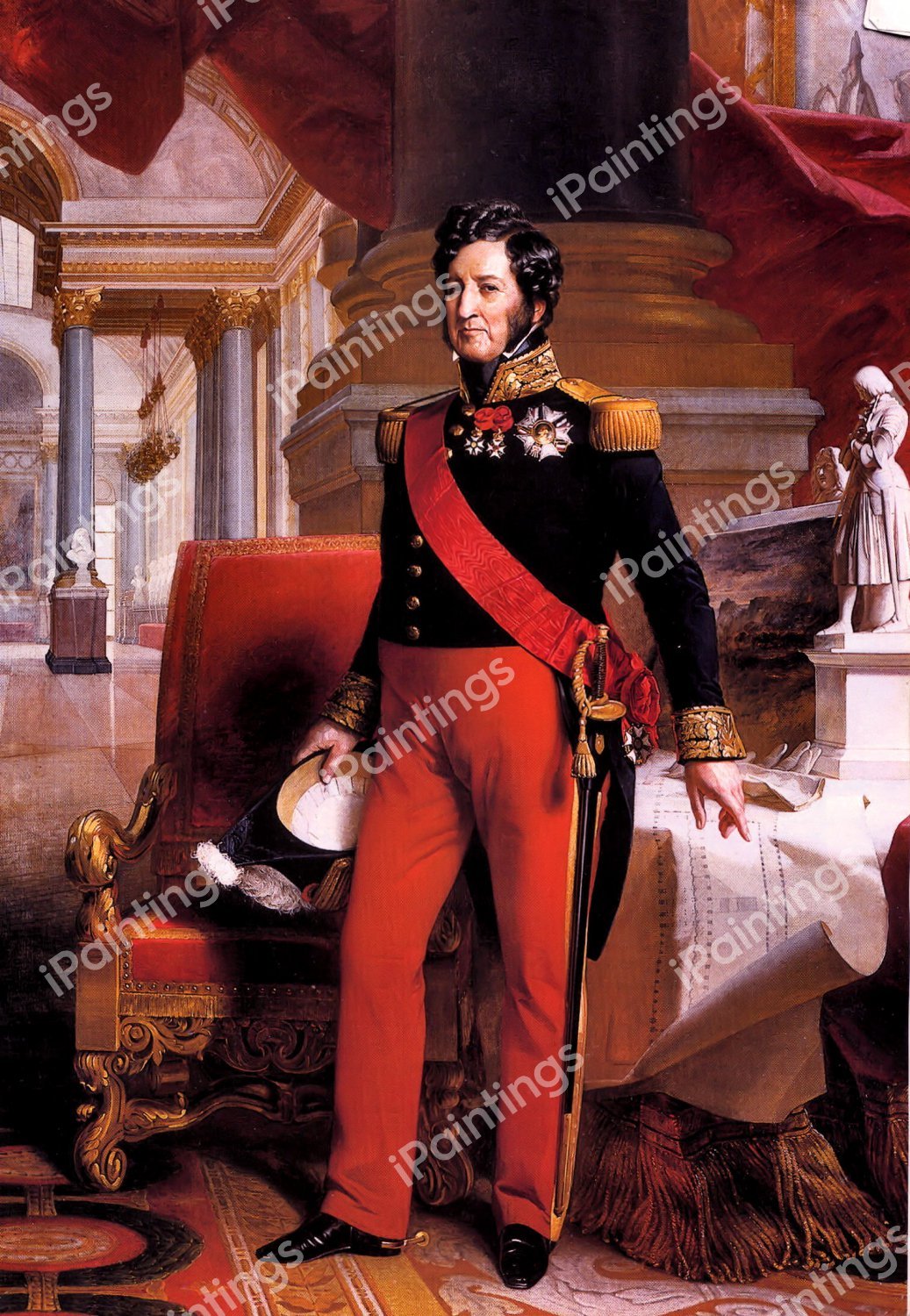 Louis Philippe. The painting by Franz Xavier Winterhalter
