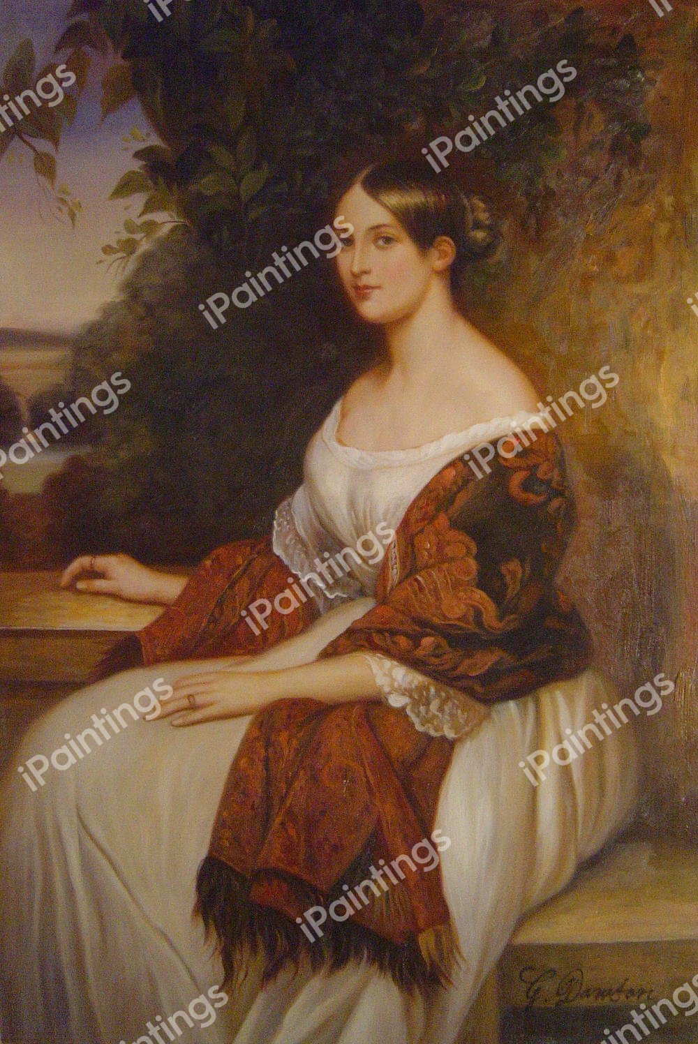 Portrait Of Madame Ackerman. The painting by Franz Xavier Winterhalter