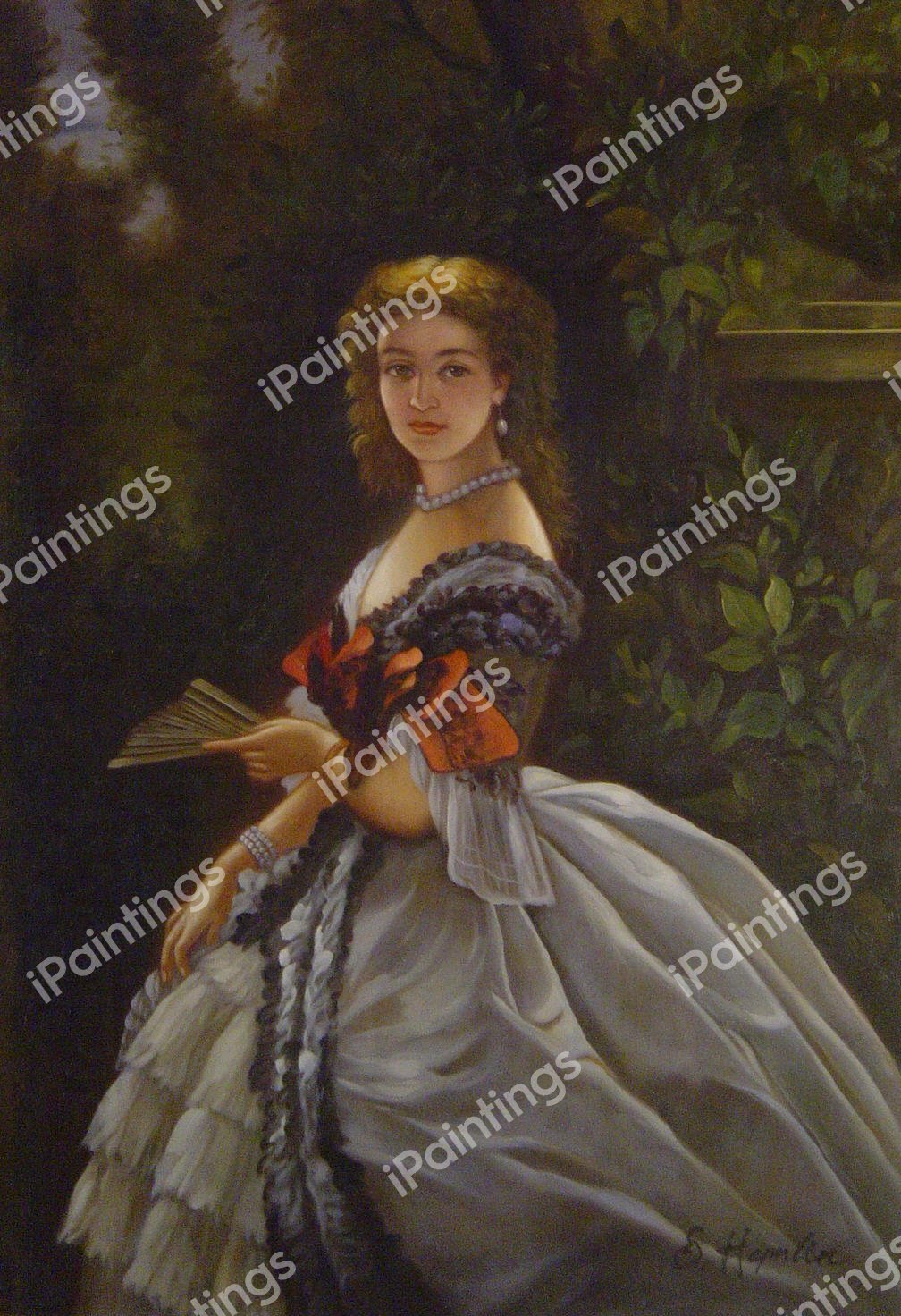 Princess Elizabeth Esperovna Belosselsky. The painting by Franz Xavier Winterhalter