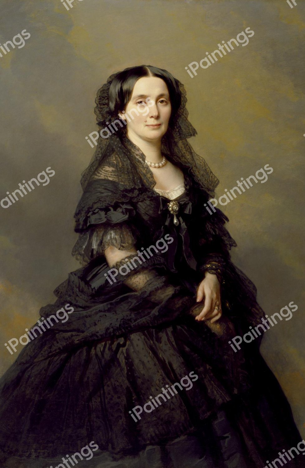 Princess Kotschoubey. The painting by Franz Xavier Winterhalter