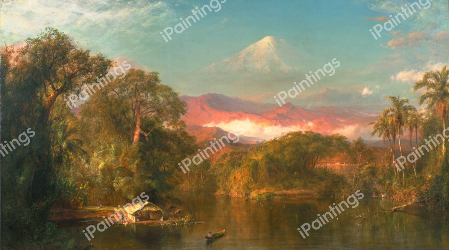 A View of Chimborazo. The painting by Frederic Edwin Church