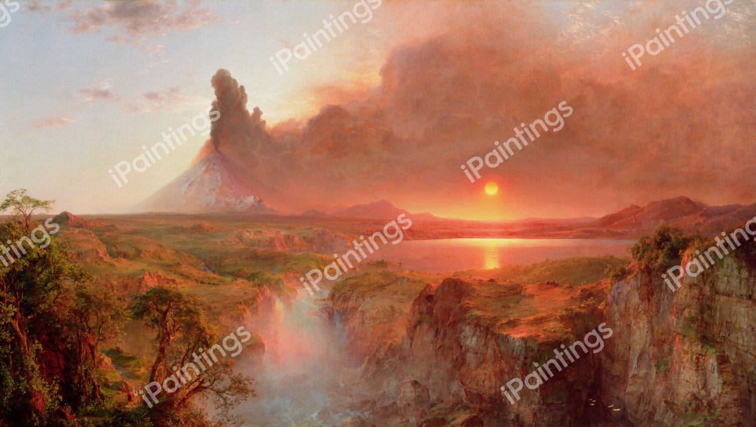 Cotopaxi 2. The painting by Frederic Edwin Church