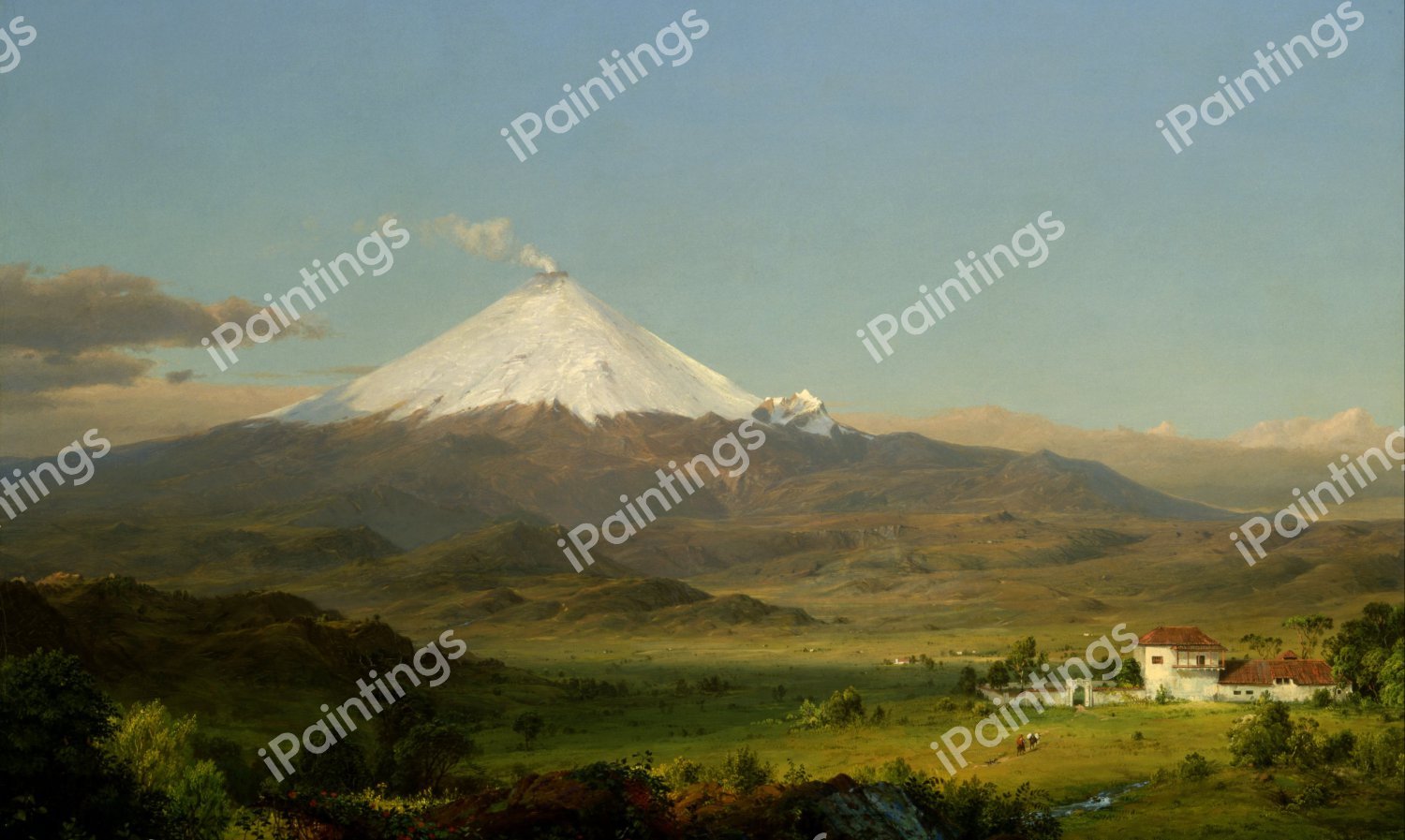 Cotopaxi 3. The painting by Frederic Edwin Church
