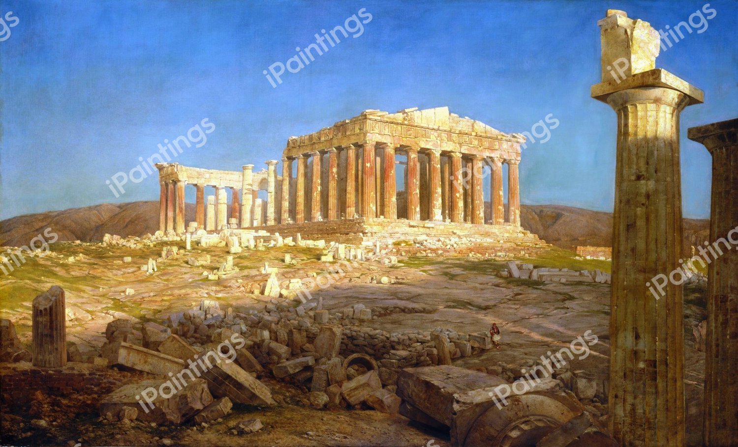 Parthenon. The painting by Frederic Edwin Church