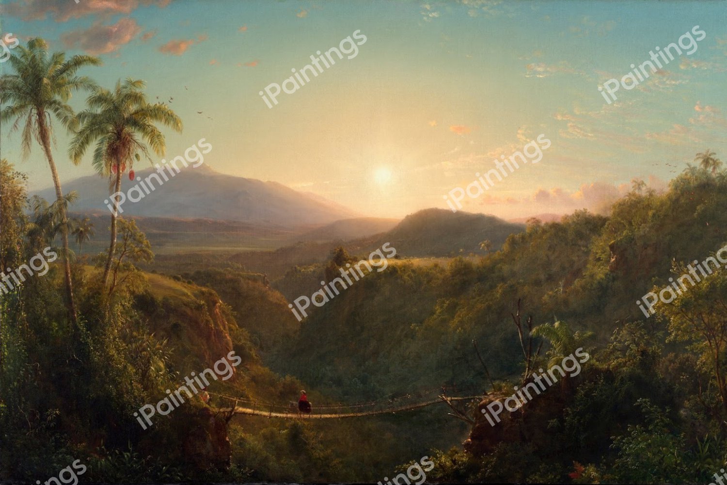 Pichincha. The painting by Frederic Edwin Church