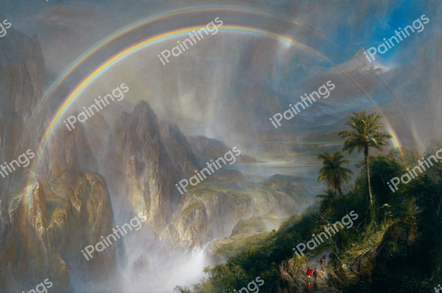 Rainy Season in the Tropics. The painting by Frederic Edwin Church