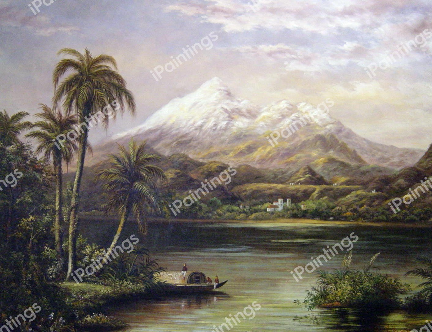 Tamaca Palms. The painting by Frederic Edwin Church