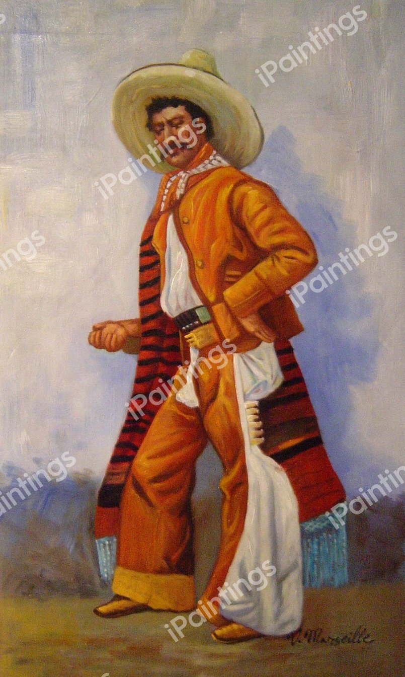 Vaquero. The painting by Frederic Remington